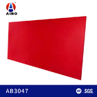 चमकदार लाल रंग कृत्रिम क्वार्ट्ज स्टोन काउंटरटॉप वाणिज्यिक अनुप्रयोग 3000 * 1400 मिमी
