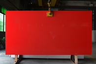 30 मिमी मोटाई कृत्रिम इंजीनियर क्वार्ट्ज स्टोन शुद्ध लाल रसोई काउंटरटॉप सामग्री
