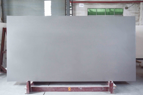 ग्रे रंग कृत्रिम क्वार्ट्ज स्टोन वाणिज्यिक घरेलू 63 &quot;X126&quot;