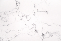 Carrara सफेद अत्यधिक नकली कृत्रिम क्वार्ट्ज ग्रे रसोई काउंटरटॉप