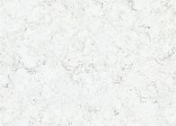कस्टम सम्मानित सफेद क्वार्ट्ज पत्थर रसोई की मेज शीर्ष क्वार्ट्ज 15 मिमी 18 मिमी मोटाई