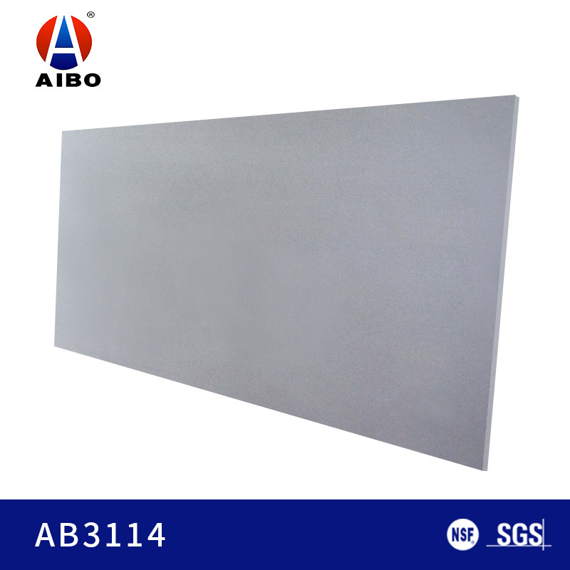 ग्रे रंग कृत्रिम क्वार्ट्ज स्टोन वाणिज्यिक घरेलू 63 &quot;X126&quot;
